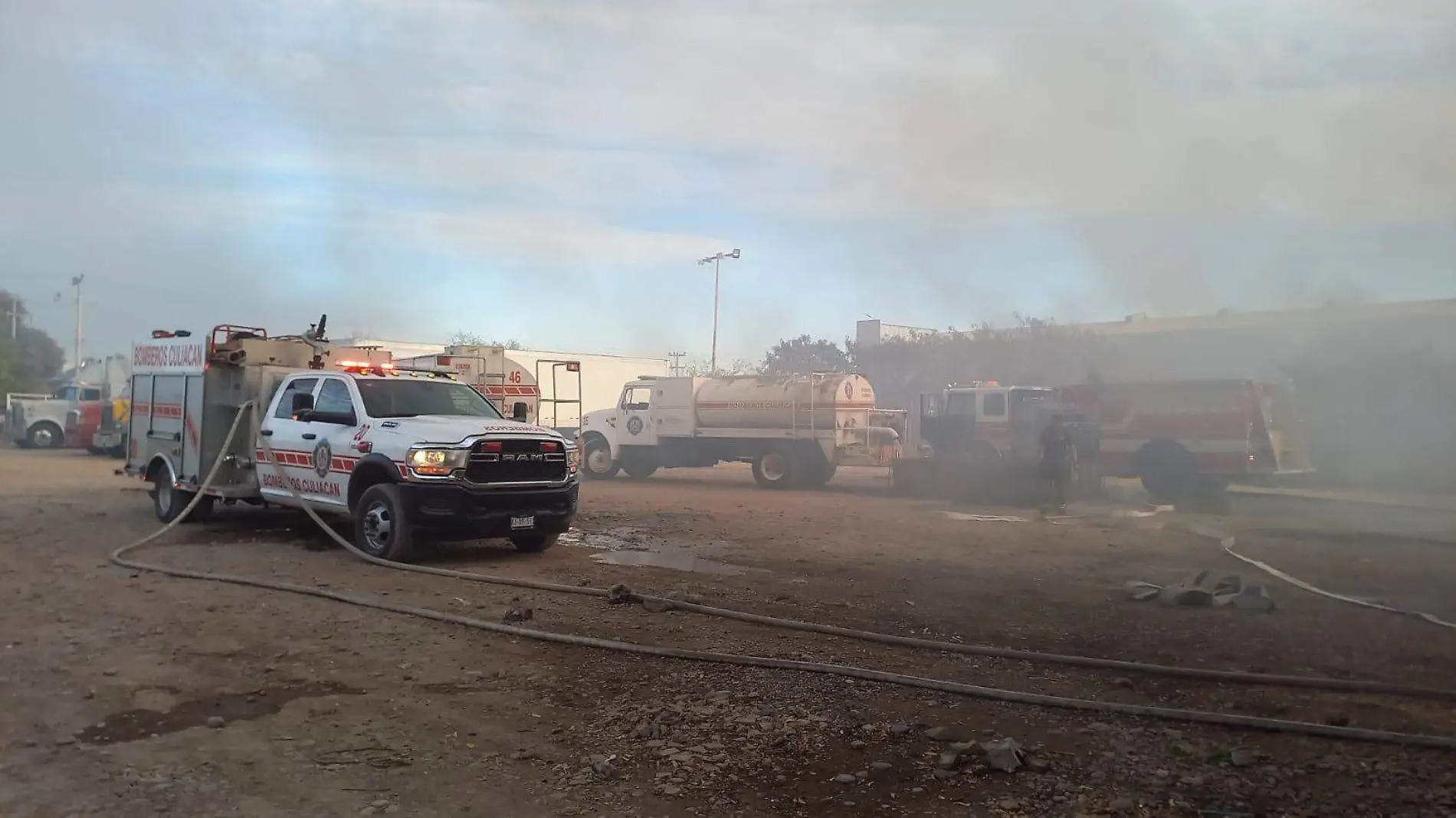 incendio en bodega de materiales